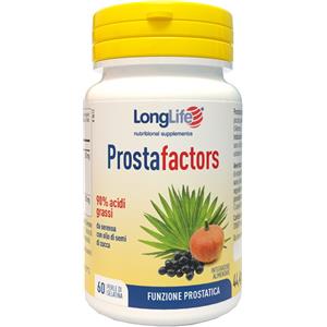 Longlife Prostafactors - Integratore per la prostata con Serenoa e Olio di Semi di Zucca - 60 Perle
