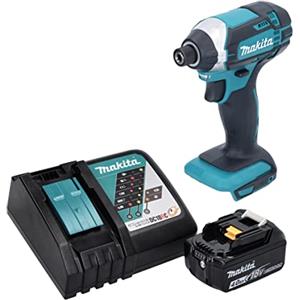 Makita DTD152Z 18V LXT - Avvitatore a percussione senza fili, con 1 batteria da 4,0 Ah e caricabatterie