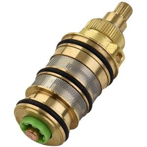 Drhomeam Cartuccia termostatica in ottone Valvola miscelatore doccia vasca da bagno doccia Valvola centrale termostatica di ricambio per valvola di miscelazione Kit di riparazione rubinetto miscelatore doccia