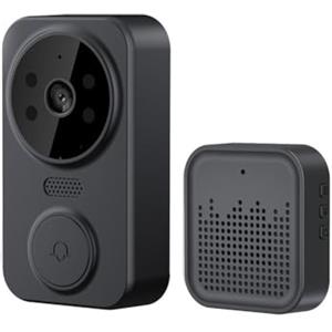 Oniissy Citofono vocale senza fili visivo intelligente per telecomando wireless WiFi intelligente, campanello video con citofono vocale audio bidirezionale (nero)