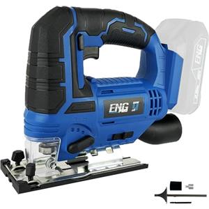 ENG PRO Seghetto Alternativo|Linea Professionale a Batteria ONE4ALL 20V|Motore 0-2700 SPM|Taglio fino a 80 mm in Legno, 12 mm in Alluminio e 5 mm in Acciaio| Tagli Obliqui a 45° |Solo corpo macchina