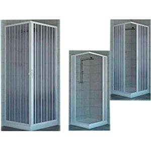 ROLLPLAST PINTO Box Doccia A Due Porte Chiusura Ad Angolo A 90°. Prodotto In Pvc Atossico Autoestinguente. Riducibile Attraverso Il Taglio Del Binario. Colore Bianco.