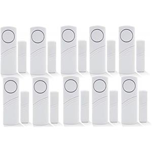 Price Xes Kit sistema di allarme fai da te, senza fili con sensore magnetico, antifurto per finestra sensibile alle vibrazioni del vetro, ideale per case, auto, capannoni, roulotte e camper