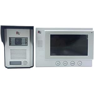 CLICLED Kit videocitofono monofamiliare monitor 7'' TFT telecamera IR apriporta RL06M