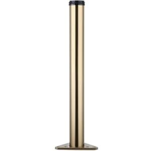 GORVIC 1X Gambe Regolabili per Tavolo,Gamba per Mobili da Scrivania,Piedi de support en métal, Piedini Tondo per Scrivania,per Banco da Lavoro,Altezza Personalizzata,con Viti (30cm,Gold-A)