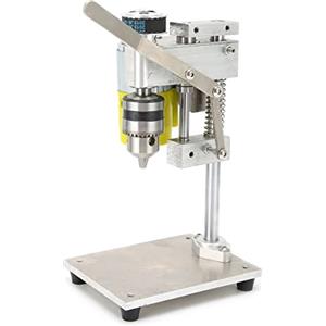 BYUP Trapano a Colonna da Banco, Mini Trapano da Banco, Trapano da Tavolo Portatile Compatto per Foratura del Metallo Fai-da-Te(220V)