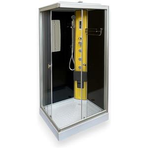 GRAFICA MA.RO S.R.L. BOX DOCCIA IDROMASSAGGIO full optional apertura a sinistra 100 X 70 DOCCIA CABINA Mod. Taormina