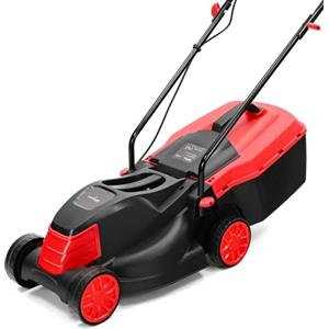 LEHMANN Tagliaerba Elettrico, 1200 W, Larghezza di Taglio 32 cm, Cesto Raccoglierba 25 L, Regolazione Altezza Taglio 3 Livelli 25-65 mm, per superfici fino a 500 m², 3450 giri/min