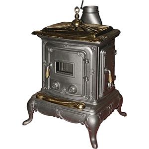 SHOPNESS STUFA A LEGNA PARLOR BIG LUXOR 6 KW INTERAMENTE IN GHISA 63x55x91H