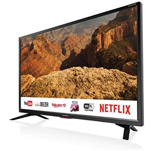 Sharp Aquos LC-32BC5E - 32 Smart TV HD Ready LED TV, Wi-Fi, DVB-T2/S2, 1366 x 768 Pixels, Nero, suono Harman Kardon, 3xHDMI 2xUSB, 2019 [Classe di efficienza energetica A+]