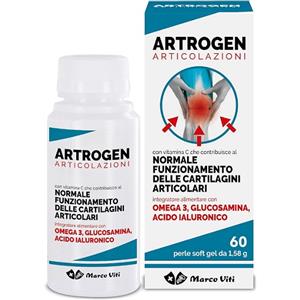 MARCO VITI FARMACEUTICI SpA Artrogen Articolazioni - 60 Perle - Integratore per Cartilagini e Articolazioni