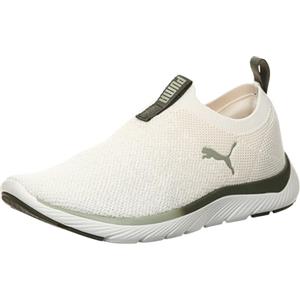 PUMA Softride Remi Slip-on Knit Wn's Road Running Scarpe da Donna, Bianco Caldo Scuro Loden Lux Army, 41 EU