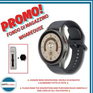 Samsung Galaxy Watch 5 Pro 45 mm Bluetooth argento - SOLO scocca + cinturino nero M/L