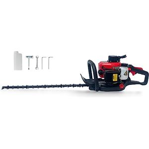 TANIASHOP Tagliasiepi a scoppio 43CC Potenza 3.8HP con Motore da 2 Tempi Dotato di Lame a Doppio Taglio da 60 cm con Manico Girevole Leggero Potente e Maneggevole