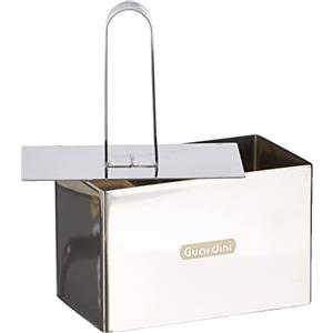 Guardini, Coppapasta rettangolare con stantuffo 9x5 cm, Acciaio inox, Argento