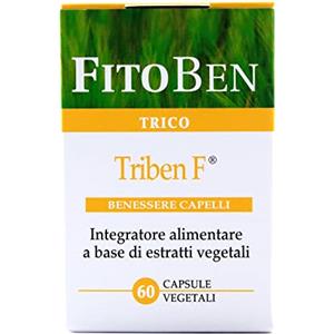 Fitoben |Triben F® Integratore Naturale per Donna in Menopausa, Contrasta la Perdita dei Capelli, con Miglio, Serenoa, Mela Annurca e Soia | 60 Capsule Vegetali.
