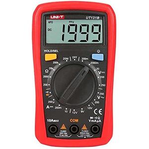 Uni-Trend UNI-T Multimetro digitale UT131B, tester di tensione AD/DC con resistenza, capacità, test NCV e misurazione della temperatura