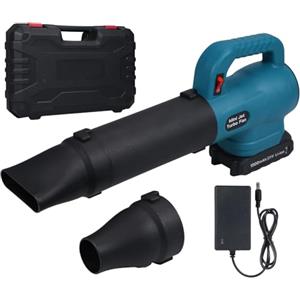 Vistreck Ventola Jet Fan 35000 rpm 21 V spazzaneve soffiatore a batteria con batteria da 1500 mAh, interruttore a chiave singola, 3 accessori per la pulizia dell'auto, polvere di casa, rimozione della neve