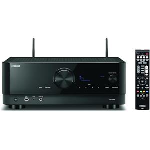 Yamaha Rx-V4A Sintoamplificatore Av - Con 5.2 Canali, Surround, Funzioni Specifiche Per Il Gaming E Sistemi Di Controllo Vocale, Versatile, Nero, Bluetooth, Wi-Fi