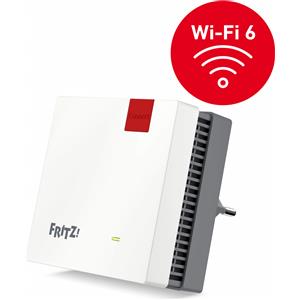 AVM Repeater AVM FRITZ!Repeater 1200 AX International - Wi-Fi 6 Dual Band veloce fino a 3.000 MBit/s, Mesh