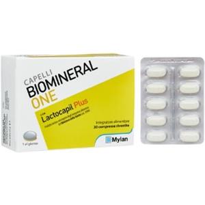MEDA PHARMA SPA Biomineral One Lacto Plus 30 Compresse - Integratore per la Caduta dei Capelli con Fermenti Lattici e Biotina