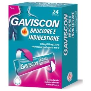 RECKITT BENCKISER H.(IT.) SPA Gaviscon Bruciore e Indigestione 24 Bustine - Sollievo Rapido da Acidità e Reflusso