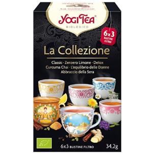 Yogi Tea - La Collezione, 6 Tè con 3 bustine per confezione, 18 bustine ideali come regalo