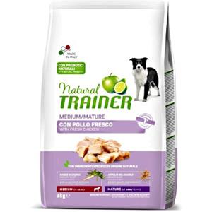 Trainer Natural Maturity Medium con Pollo Fresco - Alimento Completo per Cani Senior di Taglia Media (3 kg)