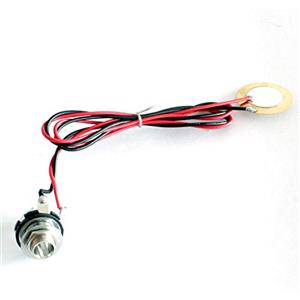 Alnicov Singolo Piezo Pickup Drum Trigger Trasduttore Amplificatore pre-cablato in metallo per chitarra acustica Mandolino Ukulele