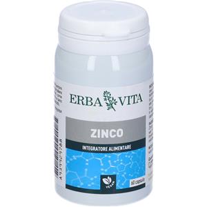ERBA VITA GROUP SpA Erba Vita Zinco, 60 Capsule Vegetali - Integratore Naturale per Difese Immunitarie e Benessere Generale