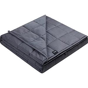 ZonLi Coperta ponderata rinfrescante 6,8 kg (150 x 80 cm, taglia queen, grigia), coperta ponderata raffreddata per adulti, regalo per i tuoi cari