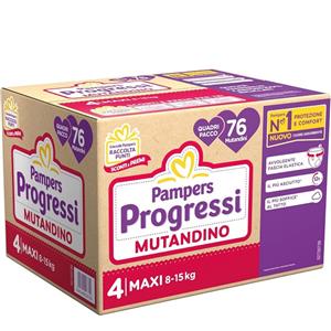 FATER SPA - PAMPERS Pampers Progressi Mutandino Taglia 4 Maxi 8-15 Kg Offerta 76 Pannolini