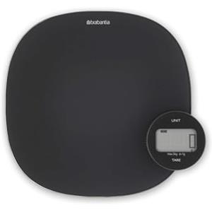 Brabantia Bilancia da Cucina Digitale, Plastica/Vetro, Tasty+ Dark Grey