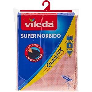 Vileda Supermorbido Copriasse da Stiro in Cotone e Soffice Mollettone, Misura Universale, Verde