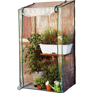 Serra Buganvillea - senza ripiani - 100 x 170/190 cm - PVC - verde/trasparente - Verdemax