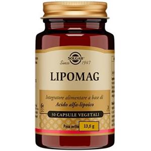 Solgar Lipomag - Integratore Alimentare a Base di Acido Alfa-Lipoico in 30 Capsule Vegetali