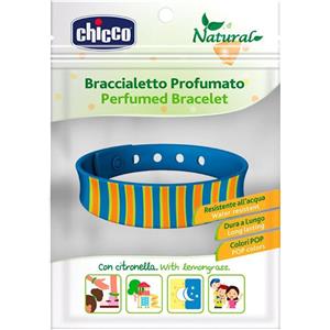 Chicco Bracciale Antizanzare in Silicone Profumato alla Citronella - Resistente all'Acqua, Adatto dai 3 Anni, Disponibile in Vari Colori