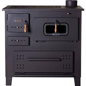 metalic Stufa a legna in ghisa, bruciatore per ceppi, forno da cucina, Prity 13 kW