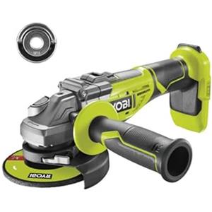 RYOBI Confezione RYOBI - Smerigliatrice angolare senza spazzole R18AG7-0 - 18V OnePlus - senza batteria e caricatore - Dado Ea