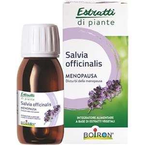 Boiron Estratti di Piante Salvia Officinalis - Integratore Alimentare, Ingredienti 100% di Origine Naturale, Disturbi Menopausa, Regola la Sudorazione, Estratto Idroalcolico - Flacone da 60 ml (1x60 ml)