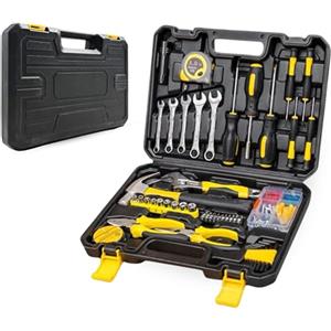 MAGIC SELECT Cassetta degli Attrezzi. Valigetta Portautensili Completa da 108 Pezzi. Set di Utensili Manuali Fai da Te. Kit di Attrezzi Portatile e Organizzato per Riparazioni Domestiche e Uso Generale.