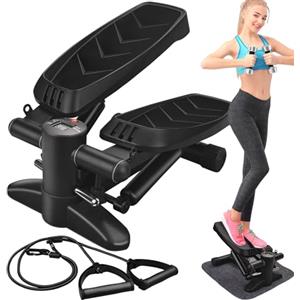 HLC Steppers with Resistance Bands and Step Fitness Equipment, Home Air Climber Step Fitness Equipment