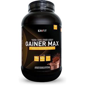Eafit MASS GAINER EAFIT GAINER MAX 2,9 kg, Proteine in Polvere, Gusto Doppio Cioccolato, Whey + Albume d'Uovo, Protein, Aumento Massa Muscolare, Proteine, Vitamine, Carboidrati, Alto Contenuto Calorico