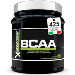 Xellerate Nutrition BCAA 2:1:1 1000mg - 425 Compresse Vegane - Amminoacidi a Catena Ramificata 2:1:1 - Con L-leucina, L-isoleucina, L-valina e Vitamina B6 - Xellerate Nutrition