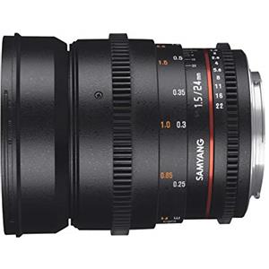 Samyang 24mm T1.5 VDSLR II - Obiettivo grandangolare manuale per Nikon DSLR