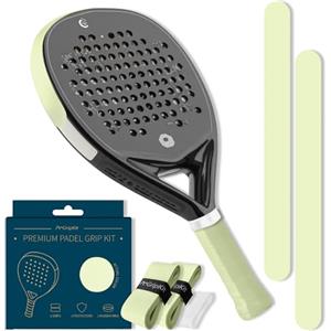 Pt Watch Kit Overgrip antiscivolo per racchetta da padel - include 2 impugnature, 2 protezioni per racchette, 1 anello in silicone - accessori sportivi per uomo e donna - colori pastello - PT·GripKit (beige)