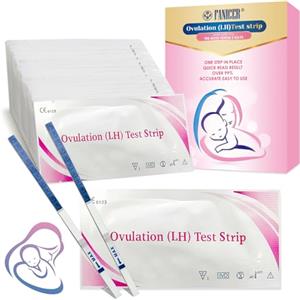 Sikeydels 50 pezzi Test di Ovulazione, Test Ovulazione 25mIU/ml, Test di Ovulazione Sensibile, Aumenta le tue Probabilità di Rimanere Incinta, Bastoncini Predittivi di Fertilità, Test di fertilità familiare