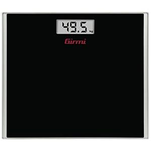 Girmi BP20 Bilancia Pesapersona Elettronica, Vetro, Nero