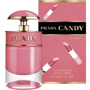 Prada Candy Gloss Eau de Toilette 30ml - Profumo Fruttato con Note di Ciliegia Acida e Fiore d'Arancio