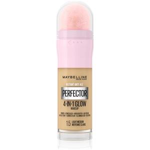 Maybelline Instant Perfector 4-in-1 Glow Fondotinta 20 ml - 1.5 Light Medium, Illumina e Uniforma la Pelle